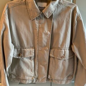 Madewell Tan Classic Boxy Jacket